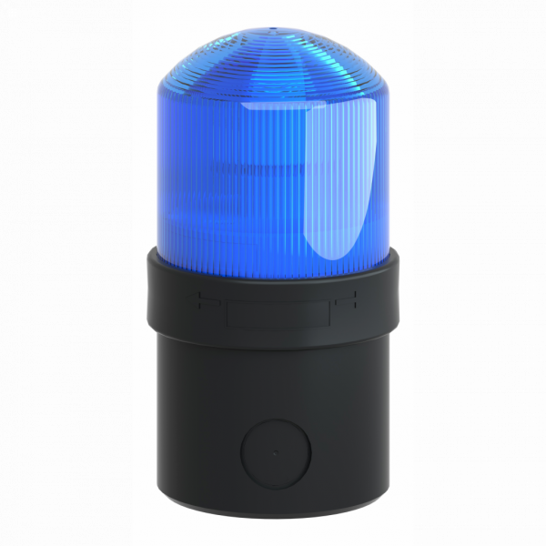 Harmony XVB - balise complète - feu fixe - bleu - LED 24Vca/cc - IP65, IP66 - H139mmxL70mmxP70mm (hors tout CAO) - balise et colonne de signalisation : unité de base directement ou fixation tube, unité lumineuse - lampe : DEL protégée - visuel 2