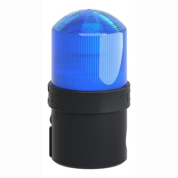 Harmony XVB - balise complète - feu fixe - bleu - LED 24Vca/cc - IP65, IP66 - H139mmxL70mmxP70mm (hors tout CAO) - balise et colonne de signalisation : unité de base directement ou fixation tube, unité lumineuse - lampe : DEL protégée - visuel 4