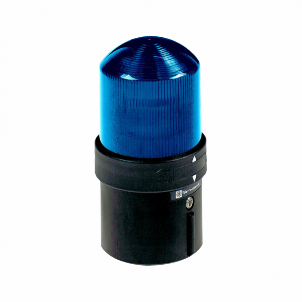 Harmony XVB - balise complète - feu fixe - bleu - LED 230Vca - IP65, IP66 - H139mmxL70mmxP70mm (hors tout CAO) - balise et colonne de signalisation : unité de base directement ou fixation tube, unité lumineuse - lampe : DEL protégée - visuel 1