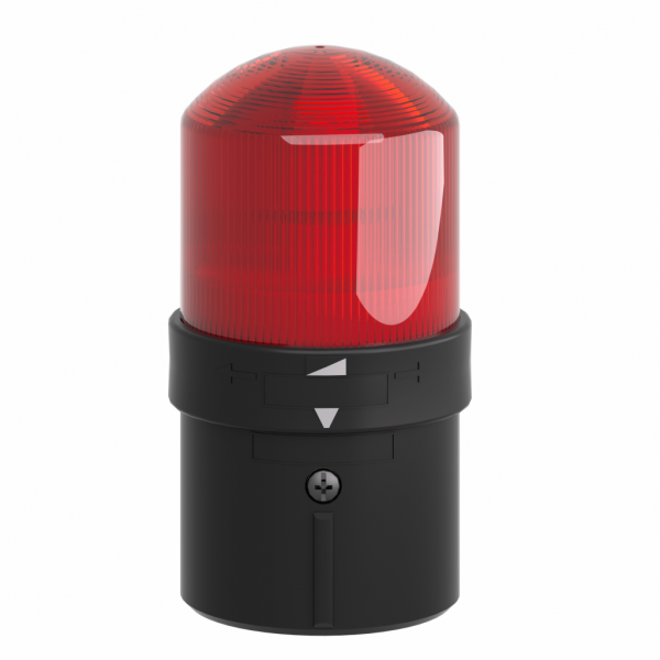 Harmony XVB - balise complète - feu fixe - rouge - LED 230Vca - IP65, IP66 - H139mmxL70mmxP70mm (hors tout CAO) - balise et colonne de signalisation : unité de base directement ou fixation tube, unité lumineuse - lampe : DEL protégée - visuel 1