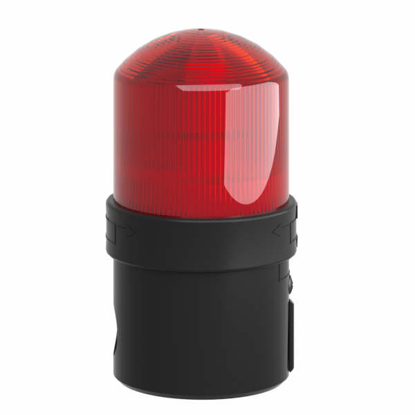 Harmony XVB - balise complète - feu fixe - rouge - LED 230Vca - IP65, IP66 - H139mmxL70mmxP70mm (hors tout CAO) - balise et colonne de signalisation : unité de base directement ou fixation tube, unité lumineuse - lampe : DEL protégée - visuel 3