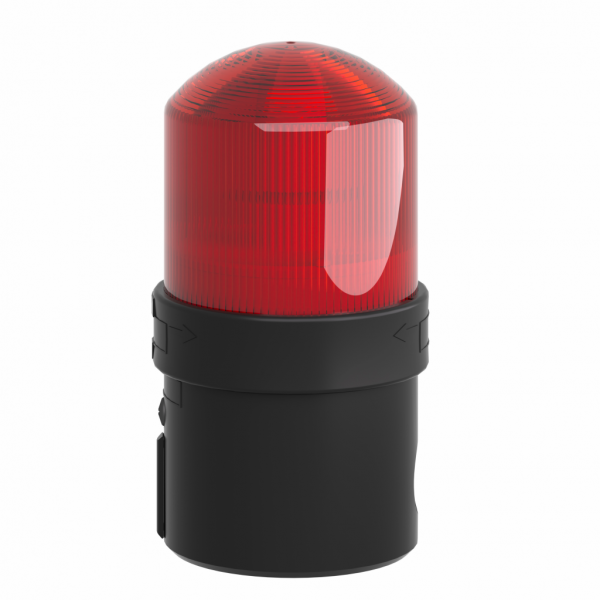 Harmony XVB - balise complète - feu fixe - rouge - LED 230Vca - IP65, IP66 - H139mmxL70mmxP70mm (hors tout CAO) - balise et colonne de signalisation : unité de base directement ou fixation tube, unité lumineuse - lampe : DEL protégée - visuel 4