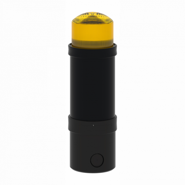 Harmony XVB - balise complète - flash 10J - jaune - 120Vca - IP65, IP66 - H232mm(hors tout CAO)xL70mm(hors tout CAO)xP70mm(hors tout CAO) - diamètre de fixation : 70mm - tube de décharge flash - visuel 2