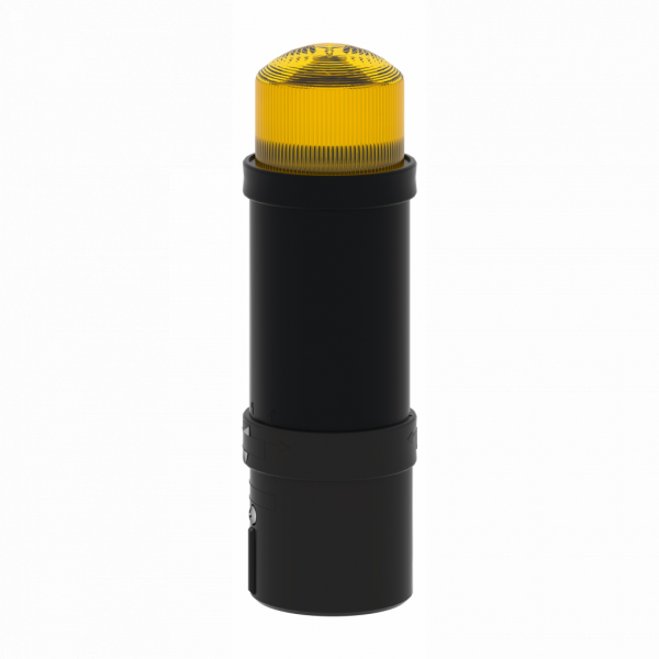Harmony XVB - balise complète - flash 10J - jaune - 120Vca - IP65, IP66 - H232mm(hors tout CAO)xL70mm(hors tout CAO)xP70mm(hors tout CAO) - diamètre de fixation : 70mm - tube de décharge flash - visuel 4
