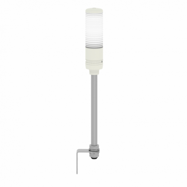 Harmony - colonnes lumineuses 60 mm - balise monolithique précâblée complète - 3 unités lumineuses - ronfleur - diamètre de fixation : 60mm - IP23 - longueur câble : 550 mm - section de câble : 0,33 mm² - montage : sur tube support, 22 mm - visuel 3