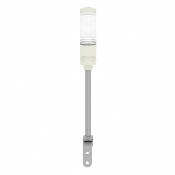 Harmony - colonnes lumineuses 60 mm - balise monolithique précâblée complète - 3 unités lumineuses - ronfleur - diamètre de fixation : 60mm - IP23 - longueur câble : 550 mm - section de câble : 0,33 mm² - montage : sur tube support, 22 mm - visuel 2