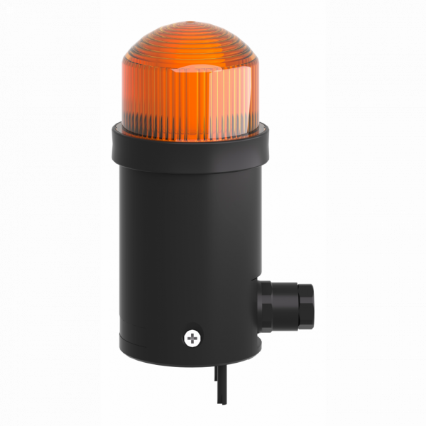 Harmony XVB - balise complète - flash 0,5J - orange - 24Vca/cc - IP40 - H104mm(hors tout CAO)xL45mm(hors tout CAO)xP45mm(hors tout CAO) - diamètre de fixation : 45mm - tube de décharge flash - visuel 3