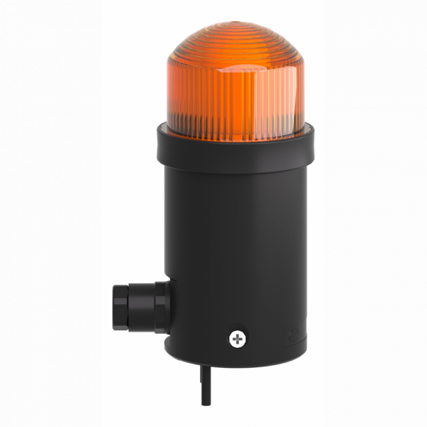 Harmony XVB - balise complète - flash 0,5J - orange - 24Vca/cc - IP40 - H104mm(hors tout CAO)xL45mm(hors tout CAO)xP45mm(hors tout CAO) - diamètre de fixation : 45mm - tube de décharge flash - visuel 4