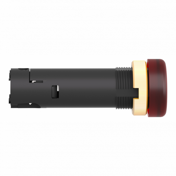 Harmony XVLA - voyant rond Ø12 - IP40 - rouge - DEL intégrée - 12V - bornes - IP40, IP65 - H16mmxL16mmxP51mm - diam. fix. : 12mm - veilleuse LED av. capuchon lentille intégral - protection intégrée par diode, résistance de ballast intégral - visuel 3