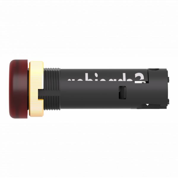 Harmony XVLA - voyant rond Ø12 - IP40 - rouge - DEL intégrée - 12V - bornes - IP40, IP65 - H16mmxL16mmxP51mm - diam. fix. : 12mm - veilleuse LED av. capuchon lentille intégral - protection intégrée par diode, résistance de ballast intégral - visuel 4
