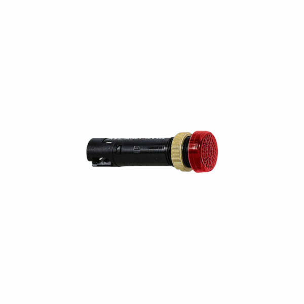 Harmony XVLA - voyant rond Ø12 - IP40, IP65 - rouge - DEL intégrée - 48V -bornes - H16mmxL16mmxP51mm - diam. fixation : 12mm - veilleuse LED avec capuchon de lentille intégral - protection. intégrée par diode, résistance de ballast intégral - visuel 2