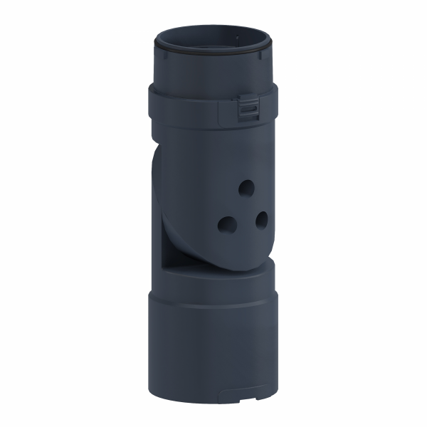 Harmony XVU - élément flexible pour support horiz ou vertical - Ø60 - noir - longueur : 146mm - IP55 - orientable à -90…90 ° position - visuel 1