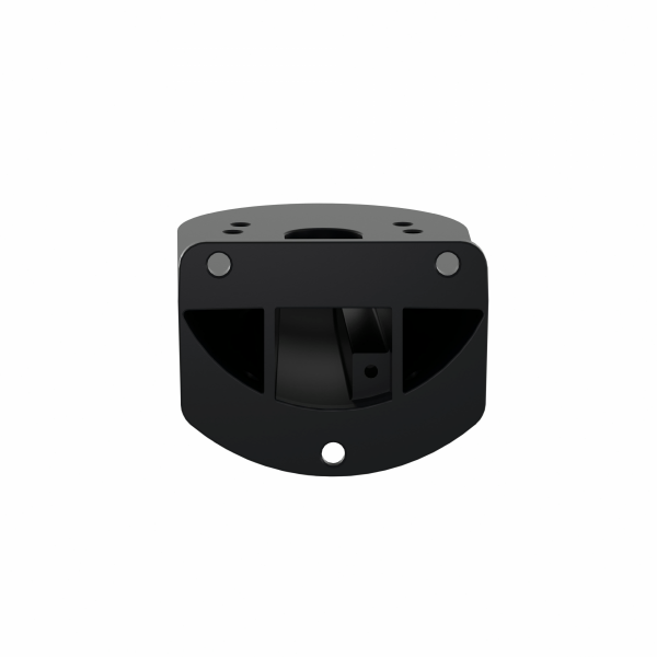 Harmony XVU - socle de fixation sur support vertical - noir - aluminium - diamètre de fixation : 60mm - longueur : 8mm - IP65 - montage : port mural - visuel 2