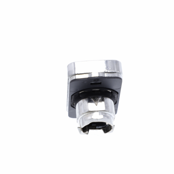 Harmony tête bouton-poussoir double touche Ø22 vert + rouge E S - IP66, IP69, IP69K - H50mmxP30mmxL30mm (hors tout CAO) - diamètre de fixation : 22mm - collerette : métal plaqué chrome - DEL intégrale - visuel 2