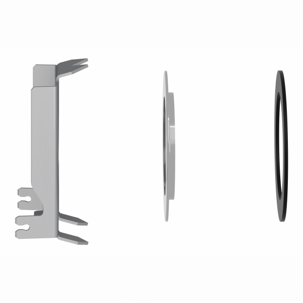 Harmony - Kit poussoir métallique d ia 30 a dia 22 - diamètre de fixation : 30 mm, 22 mm - couleur : chromé - visuel 3