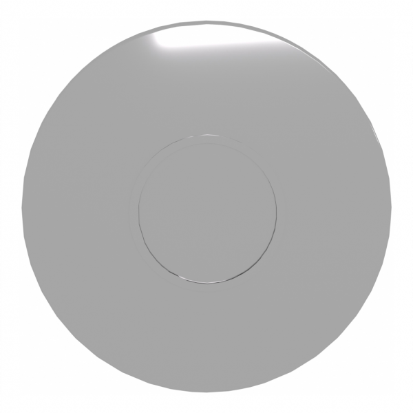 Harmony XB4 - bouchon obturateur métal - chromé - accessoires associés : XB4, XB5 - pour unités de commande et signalisation Ø 22 mm - l'embase de montage ZB4BZ009 nécessaire doit être commandée séparément - visuel 1