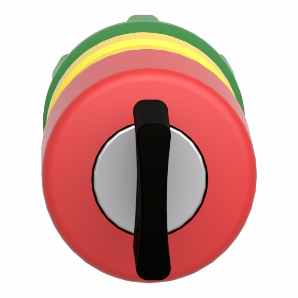 Harmony tête d'arrêt d'urgence Ø 30 - déverrouillage par clé - Ø22 - rouge - H30mm(hors tout CAO)xL30mm(hors tout CAO)xP79mm(hors tout CAO - diamètre fixation : 22mm - rouge coup de poing Ø30mm, non marq. - clé 455 - IP66, IP67, IP69, IP69K - visuel 1