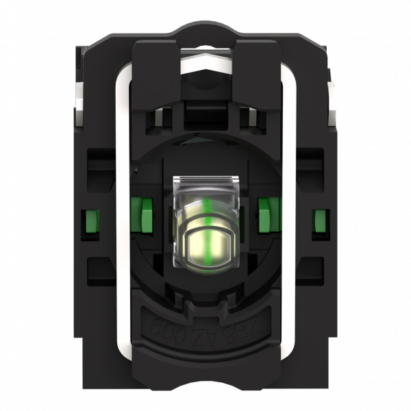 Harmony - corps de bouton lumineux - Ø22 - LED Universelle intégrée 2F - H42mmxL30mmxP32mm -contacts : à action dépendante - sans ouverture positive - tout LED - blanc - visuel 1