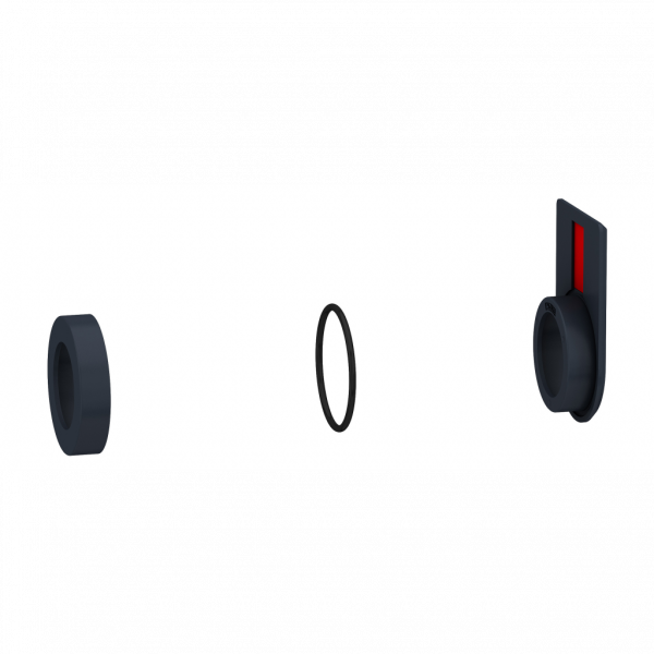 Harmony XB5 - kit de montage - pour légende 18x27 - pour BP lumineux et bouton tournant - IP66, IP69, IP69K - diam. fixation : 30,5 mm - voyant lumineux, bouton-poussoir - visuel 2