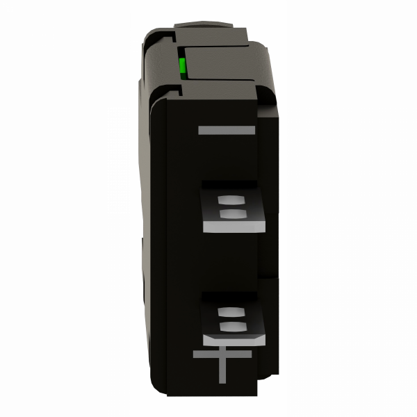 Harmony ZB6 - corps pour voyant - DEL intégrée - 230..240V - rouge - H14mmxP58mm (hors tout CAO) - raccordement : connecteurs Faston, taille de connexion: 2,8 x 0,5 mm - culot de lampe : tout LED - visuel 2