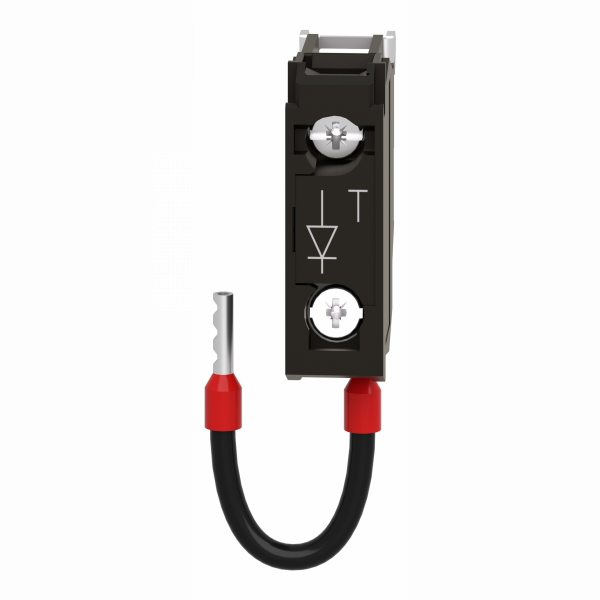Harmony ZBZ - bloc - pour fonction de lampe-témoin - 24..120Vca/cc - bloc simple pour fonction de test de lampes témoin - tension d'alimentation : 12 V CA/CC, 24 V CA/CC, 24...120 V CA/CC - visuel 2