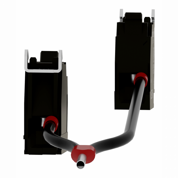 Harmony ZBZ - bloc - double - pour fonction de lampe-témoin - 48..230Vca - double bloc pour fonction de test de lampes témoin - DEL intégrale - raccordement : câbles - visuel 2