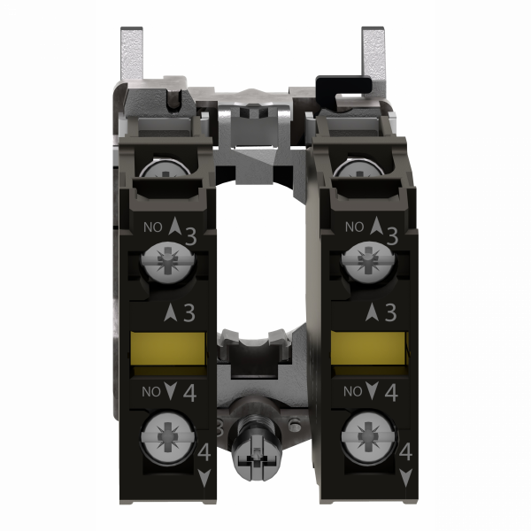 Harmony - corps de de joystick de commande 4 directions - Ø22 -1OF par direction - H47mmxL30mm (hors tout CAO) - raccordement : borniers à vis-étrier, <= 2 x 1,5mm² avec embout, 1 x 0,22 mm² sans embout - visuel 2